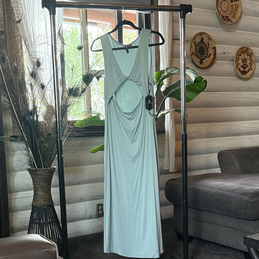 Volcom Light Blue Midi Dress